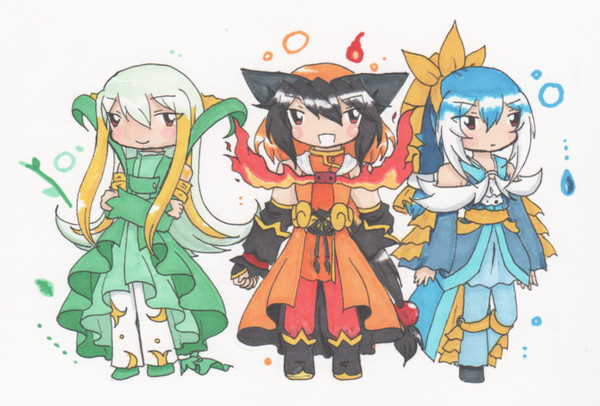 自宅のイッシュ御三家（※擬人化注意