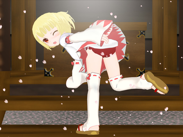 変な巫女おったー！？