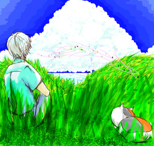 風が吹く