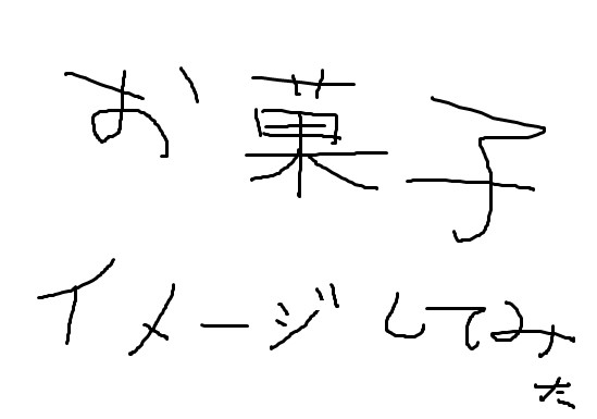 勝手にお菓子のイメージを描いてみた
