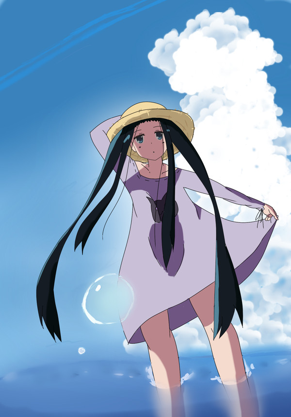 くくるちゃんと海来たお！