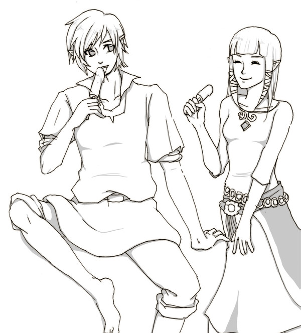 リンク&ゼルダ らくがき