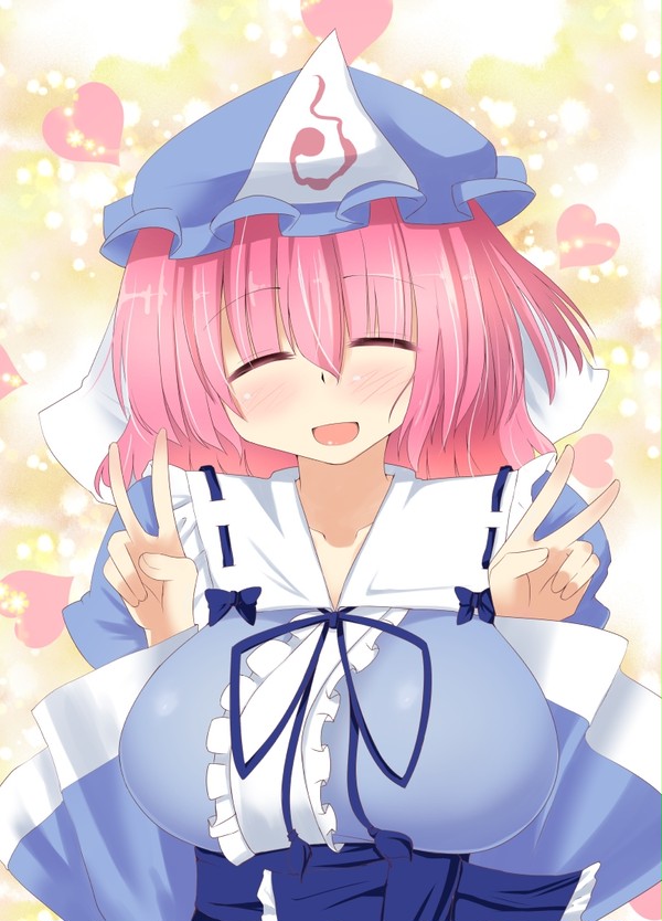 エヘ顔ダブルピース♡