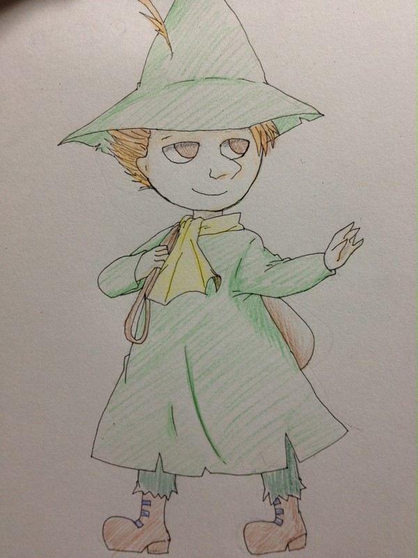 スナフキン　描いてみた　ょ？w