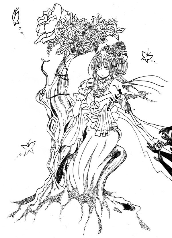 モノクロ絵