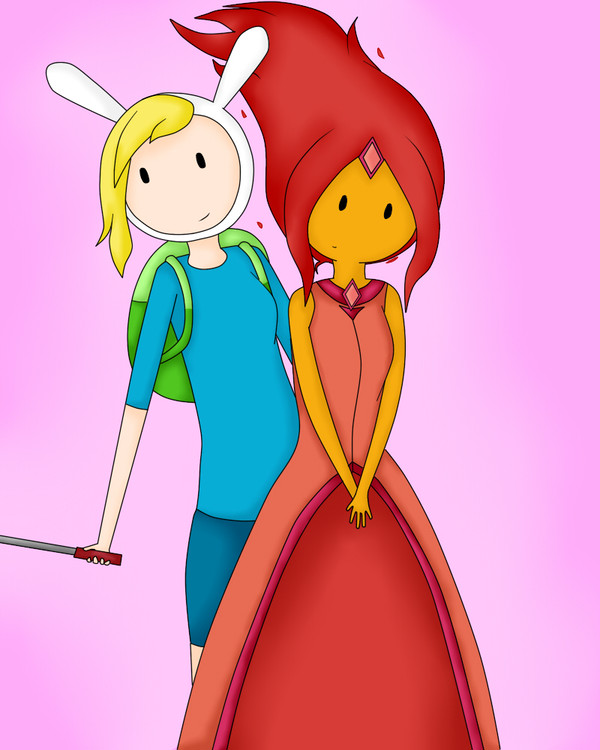 Fionna and her Flame Princess