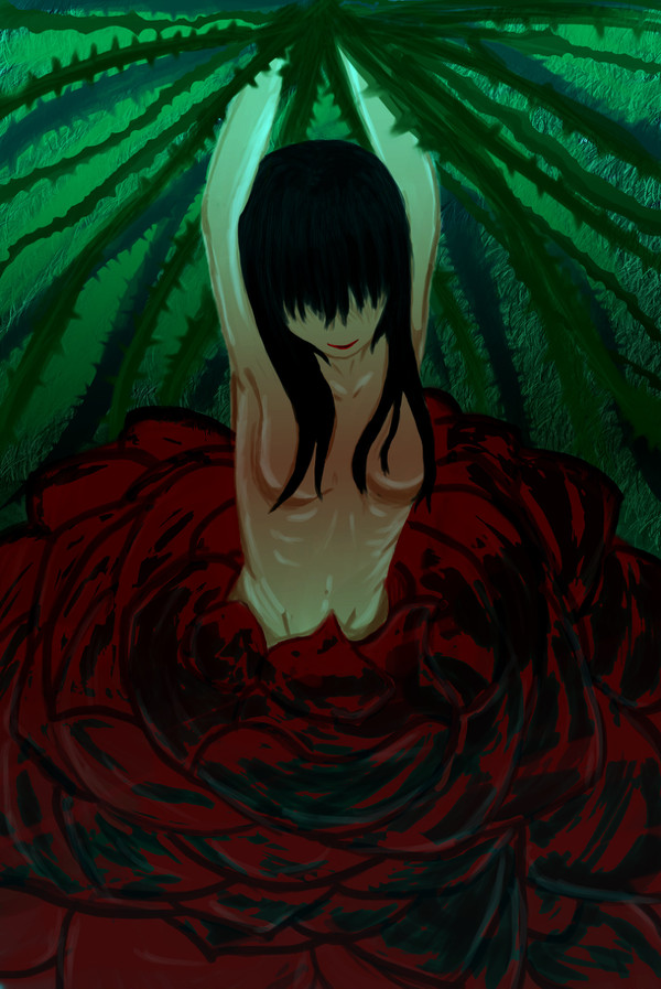 薔薇と女