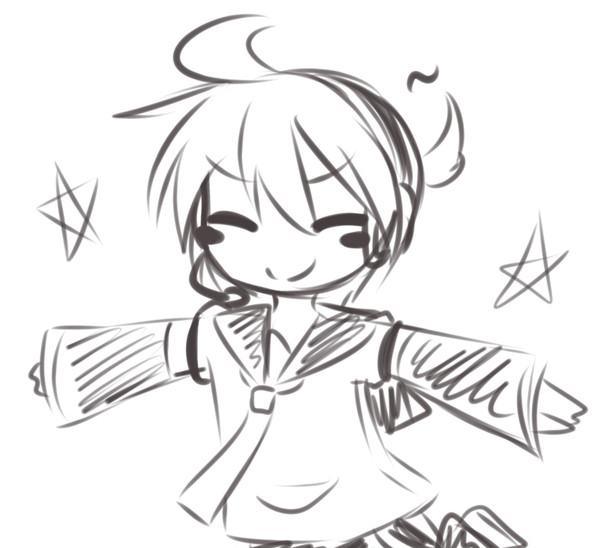 +鏡音レン doodles+