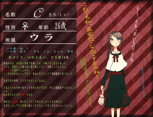 【ぴくウラ】　Ｃ　【キャラシ】