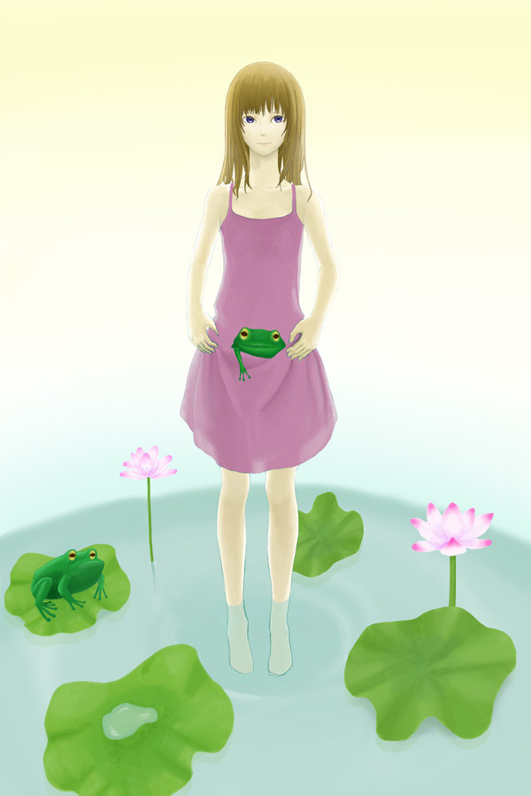 カエルと女の子