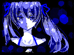 青しか使わずに。