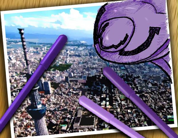 色々なコスプレした阿幾が東京案内