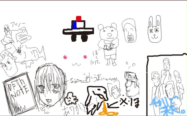 お絵かきの森で描いた