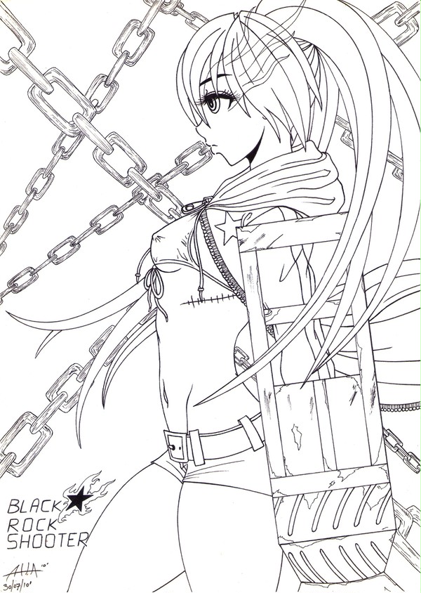 black rock shooter inks