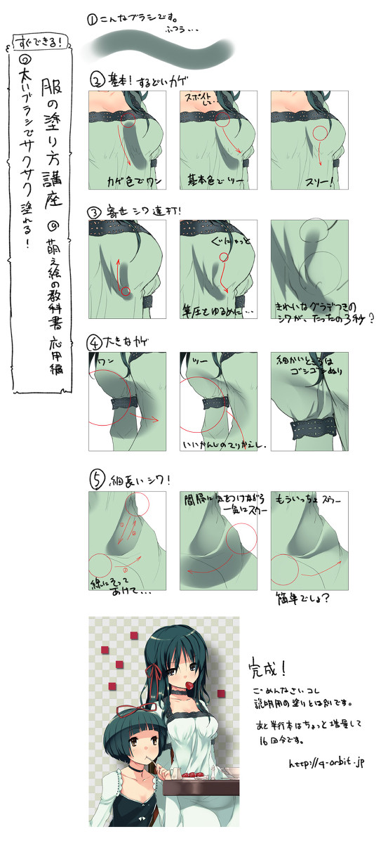 服の塗り方講座