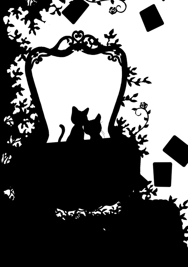 Cats in the mirror