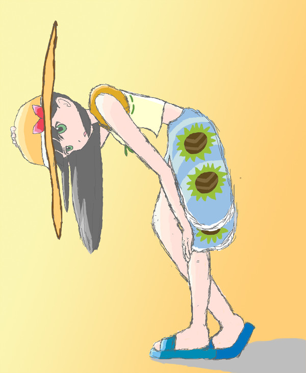 ヨーグルティングの友達絵を描いた（過去の絵）