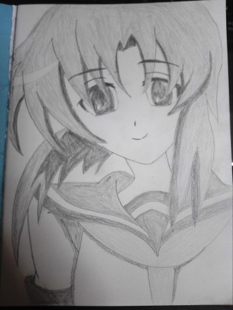 竜宮レナ　鉛筆画