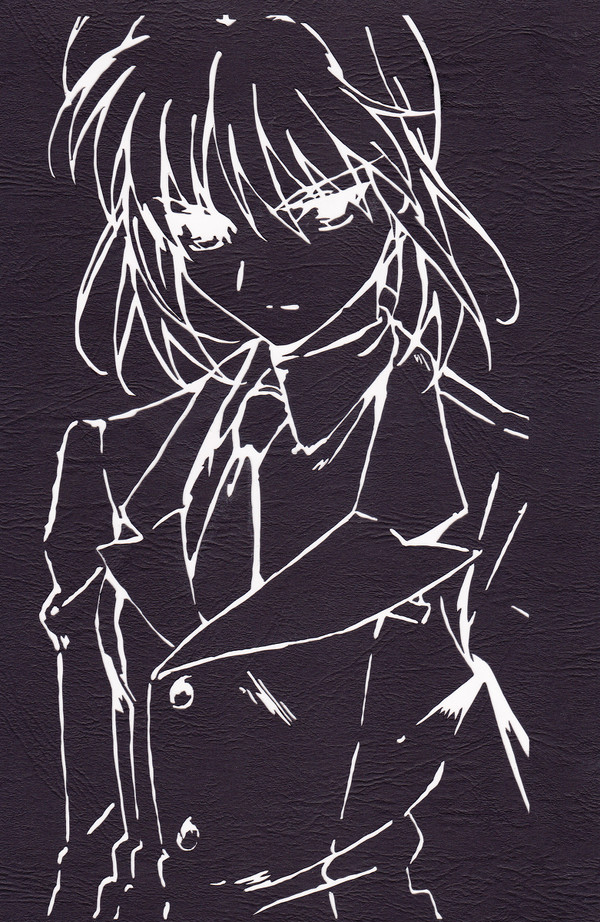 セイバー エンドカード切り絵