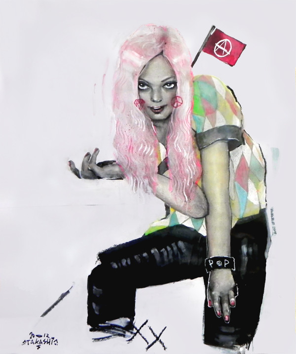 Riot girl （50ｘ60ｃｍくらい）