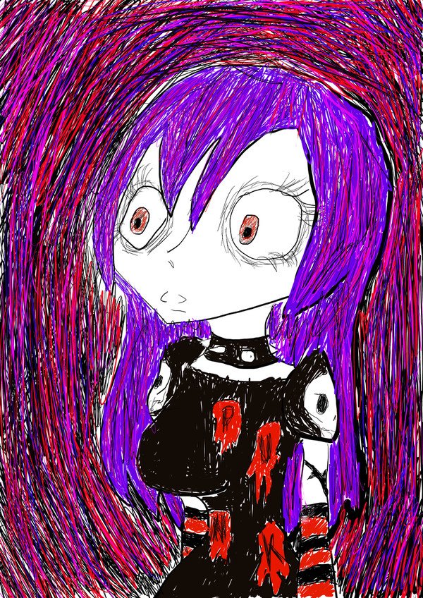 学校で描いた落書き