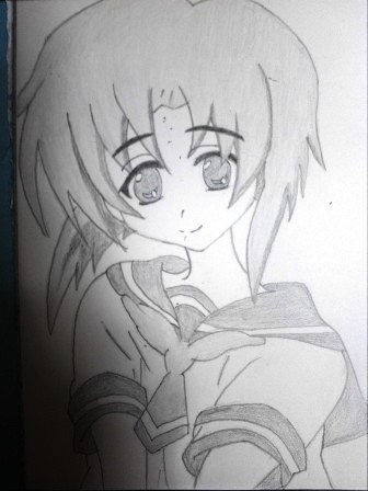 竜宮レナ　鉛筆画　2