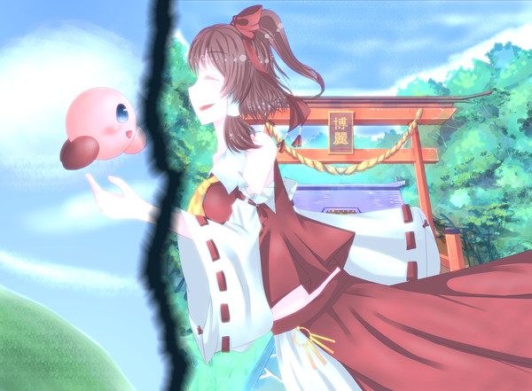 脇巫女とピンクの悪魔