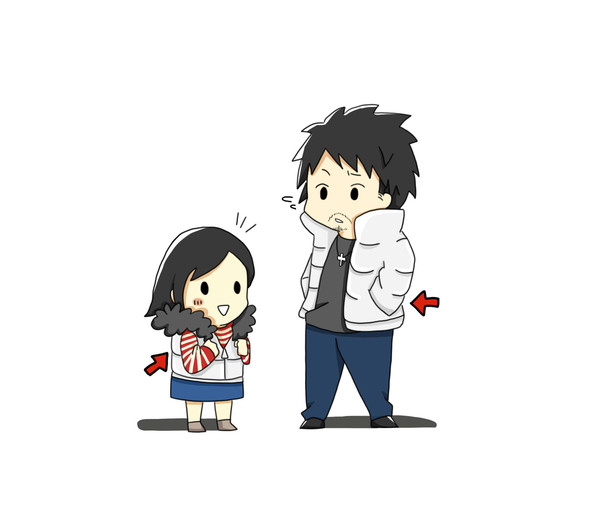 おそろいだね