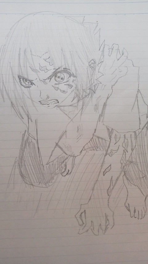 ナルトのサスケ　落書きｗｗｗ