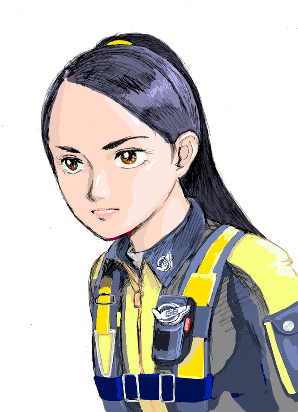 宇佐見ヨーコ（急いで着色してみた）