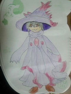 落書き程度で！ムウマージ擬人化してみた。