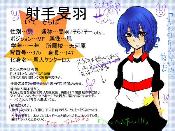【絵師いなご化】射手旻羽【てんがわら】