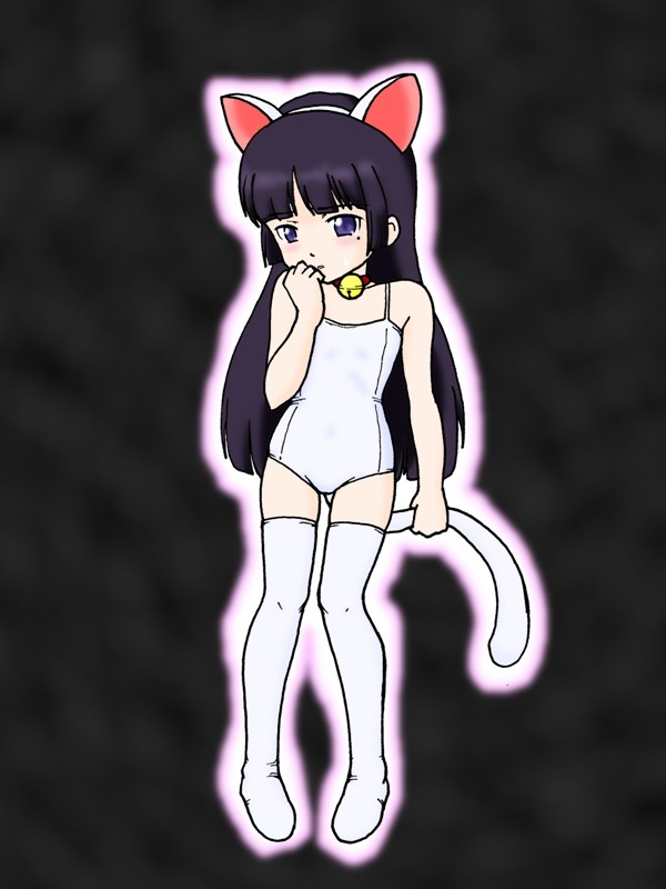 白い黒猫