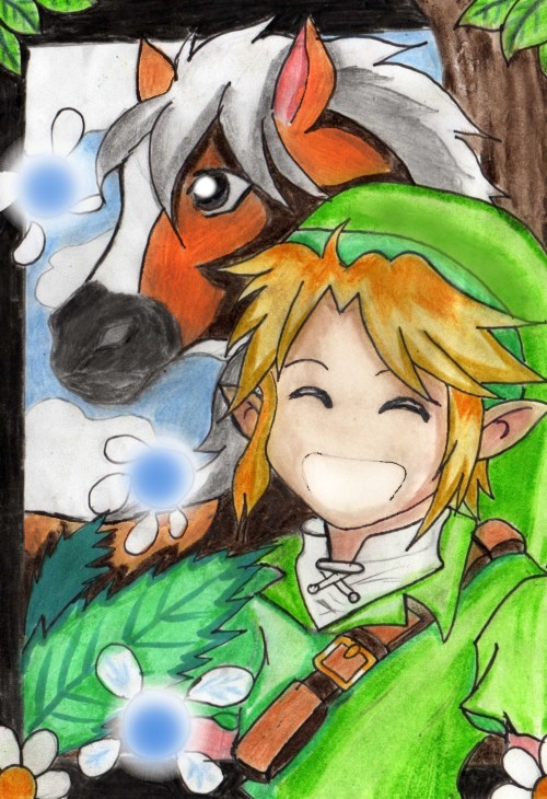 Link and epona