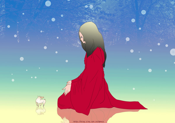 红衣女