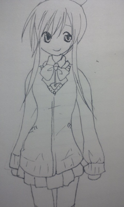らくがき:制服ミコノさん