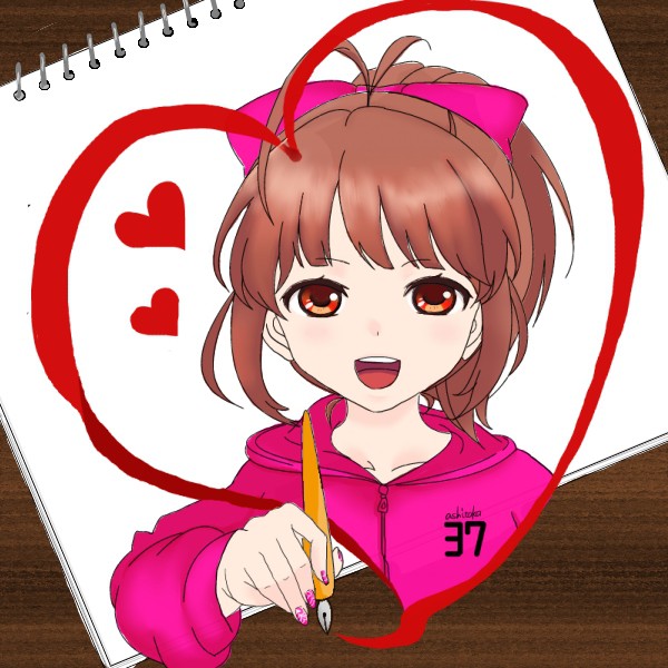 スケッチブックの女の子