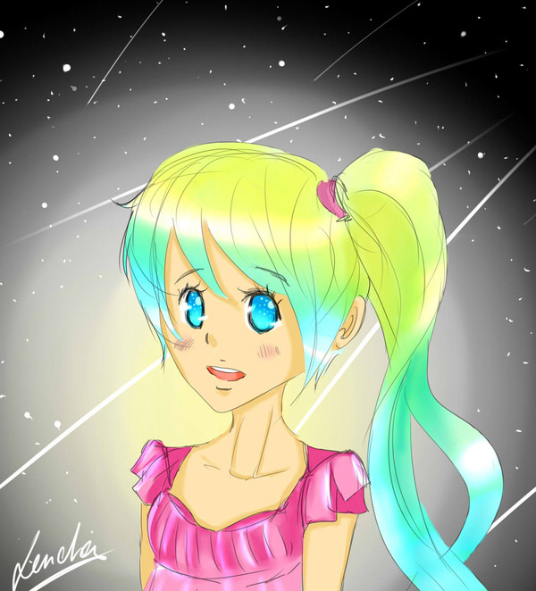 Little starry girl