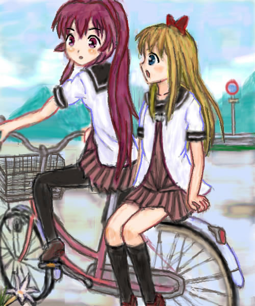 ちゃり。