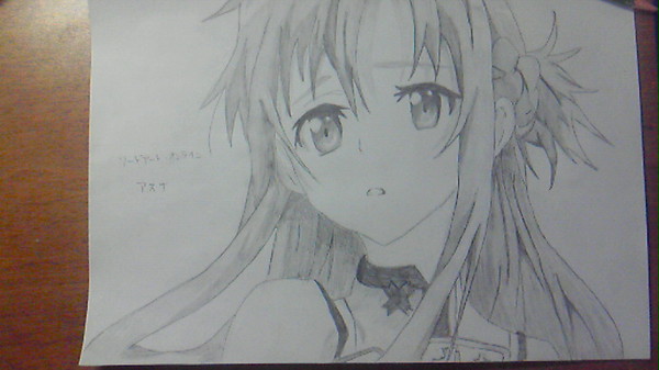 ソードアート・オンライン　アスナを描いてみました
