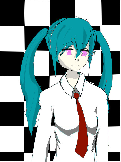 スマホでミクさん描いてみた！！