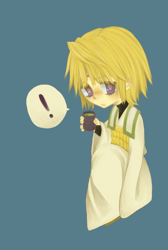 お、茶柱。