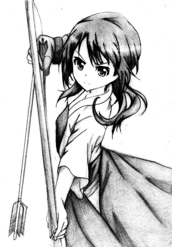 沖田紗羽を描いてみTARI