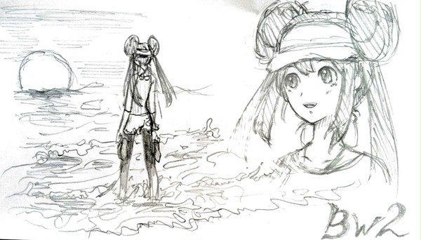 夕陽の海 ポケモン主♀bw2