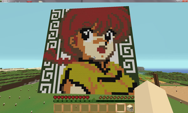 Minecraftドット絵「らんま♀」