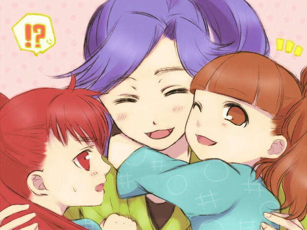 ムギュッ