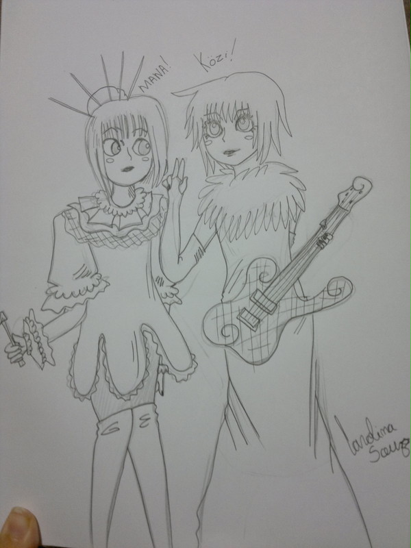 Mana and Kozi chibi