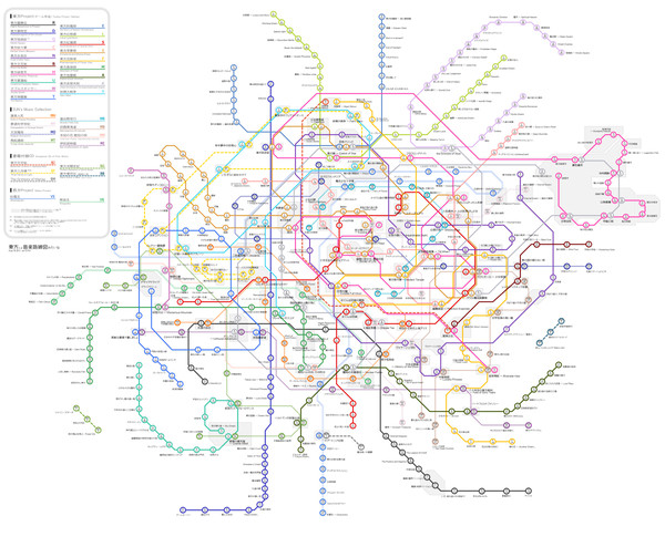 （修正版）東方+α音楽路線図みたいな