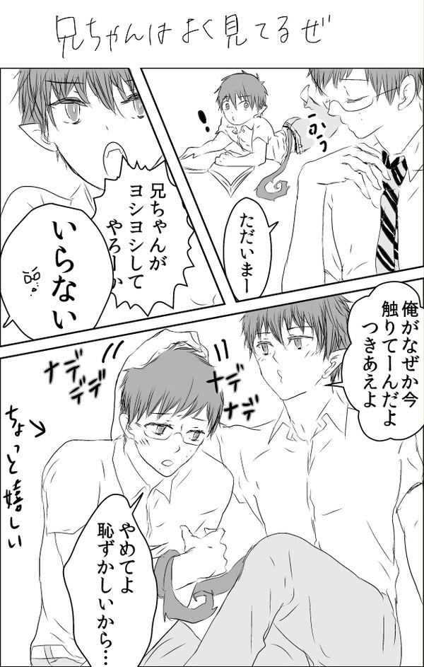 【腐】兄萌えと弟いじりの漫画と落書き