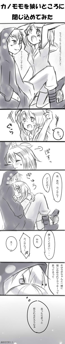 カノモモを狭いところに閉じ込めてみた